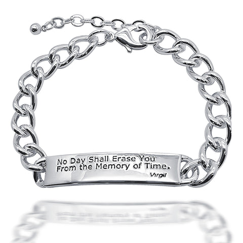 Virgil Quote Bracelet - Silver