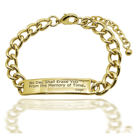 Virgil Quote Bracelet - Gold