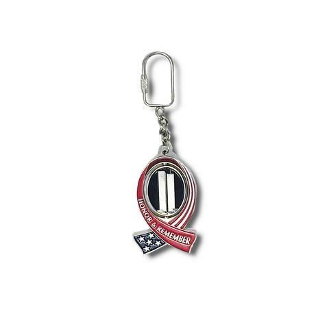 Twin Tower Spinner Keychain