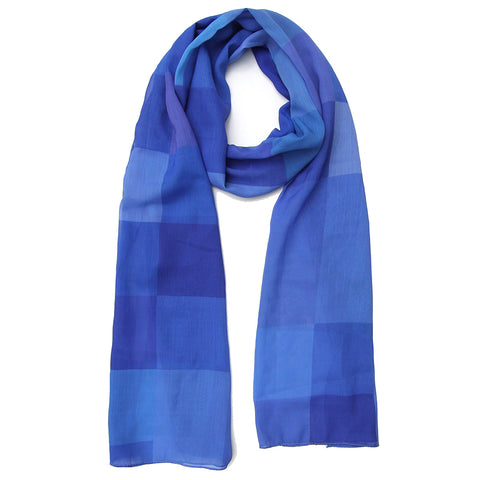 Blue Squares Scarf