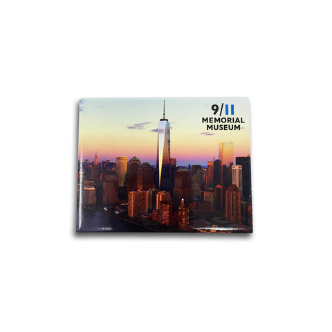 Pink Skyline Magnet