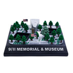 3D Memorial Plaza replica which includes the museum, memorial pools, survivor tree, tridents and memorial glade.