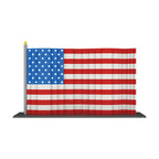 Mini building block set model of the American flag