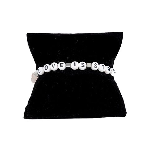 Love is Stronger Beaded Bracelet