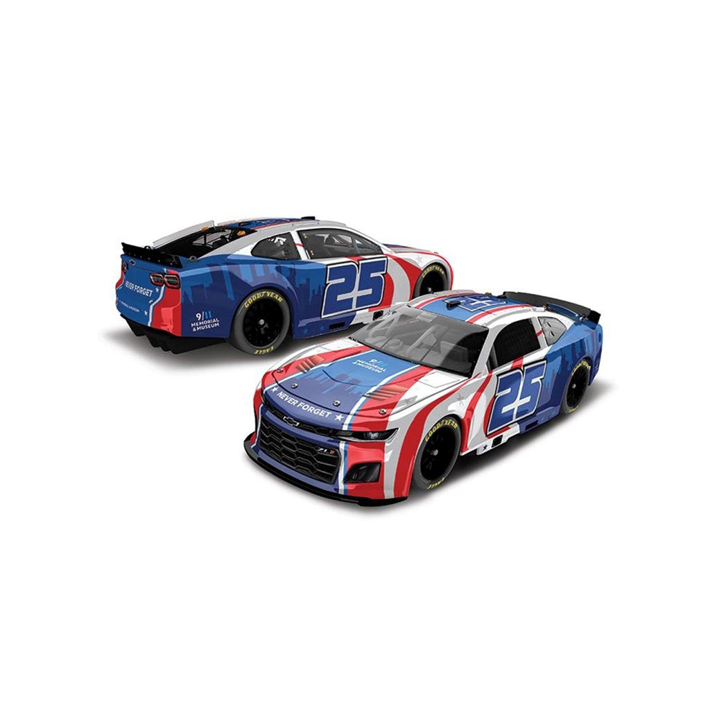 1:64 model cars with a patriotic design on a white background