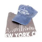 Navy Hat/Grey T-Shirt Combo