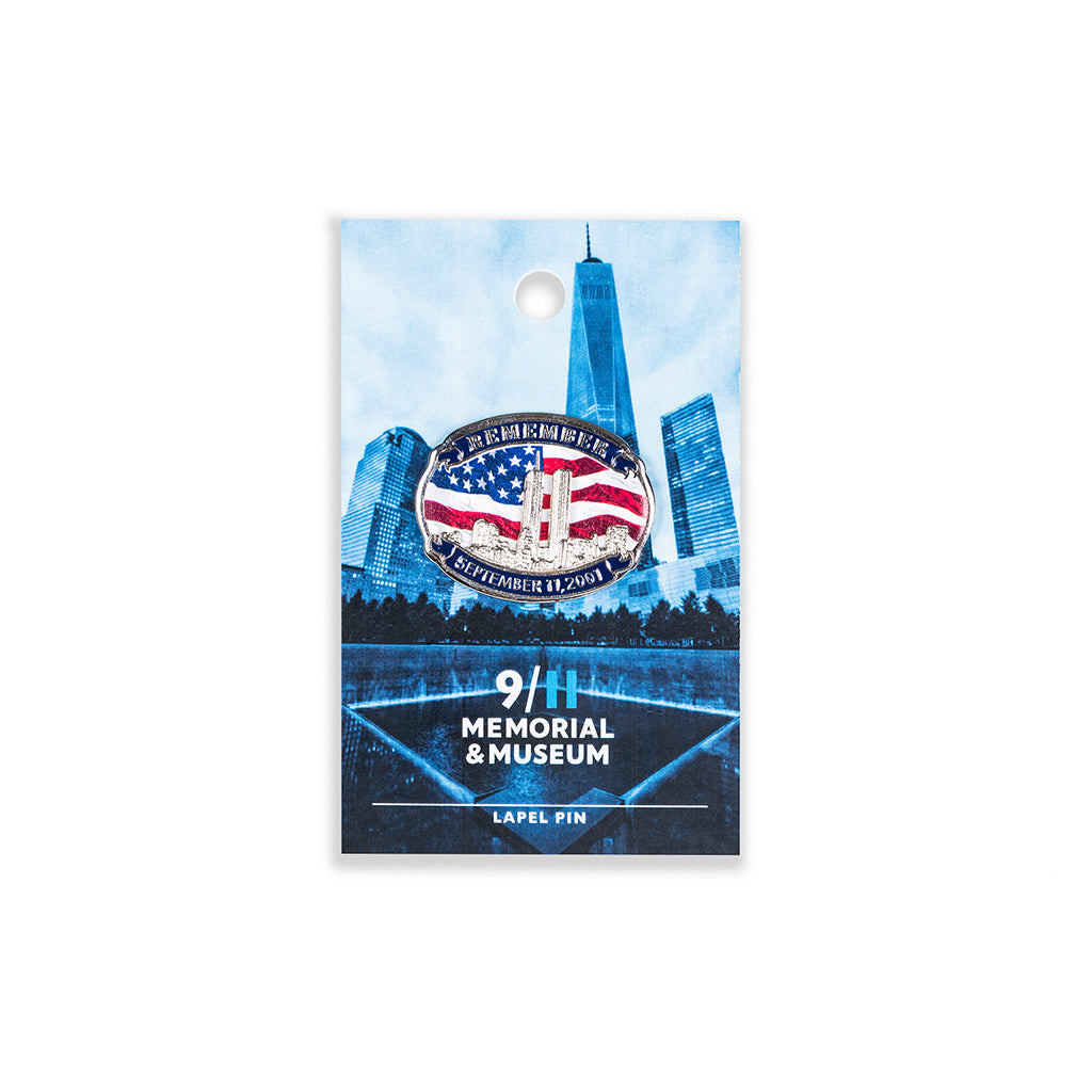 Twin Towers & Flag Lapel Pin