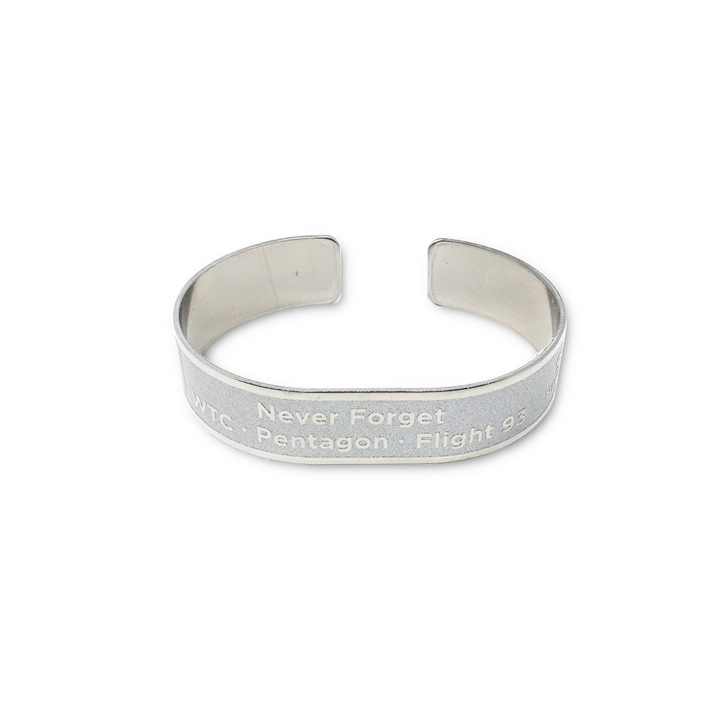 Never Forget Metal Memorial Bracelet