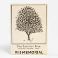 A magnet featuring an illustration of a Callery pear tree, labeled 'The Survivor Tree' with text elements such as 'Resilience. Renewal. Hope.'