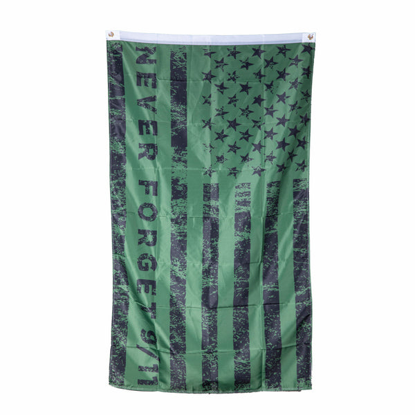 Never Forget Green Flag - Large