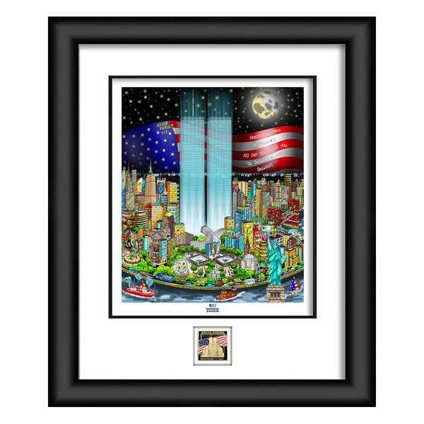 3D Deluxe Limited Edition Print - 24 1/2" x30" Black Frame in Color