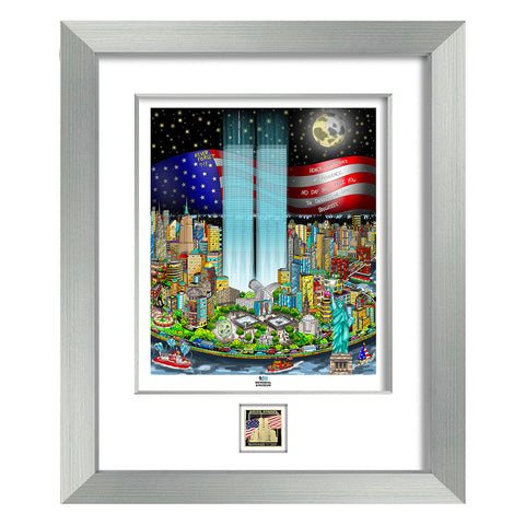 3D Deluxe Limited Edition Print - 24 1/2" x30" Silver Frame in Color