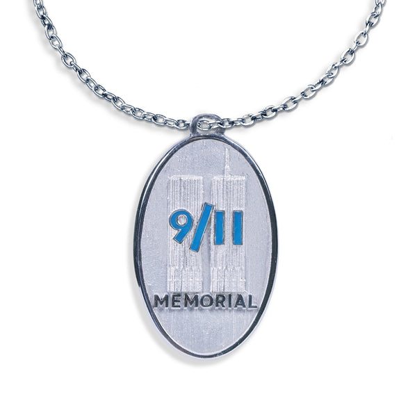 9/11 Memorial Oval Medal Necklace