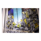 3D Deluxe Limited Edition Print - 24 1/2" x30" Silver Frame in Black & White