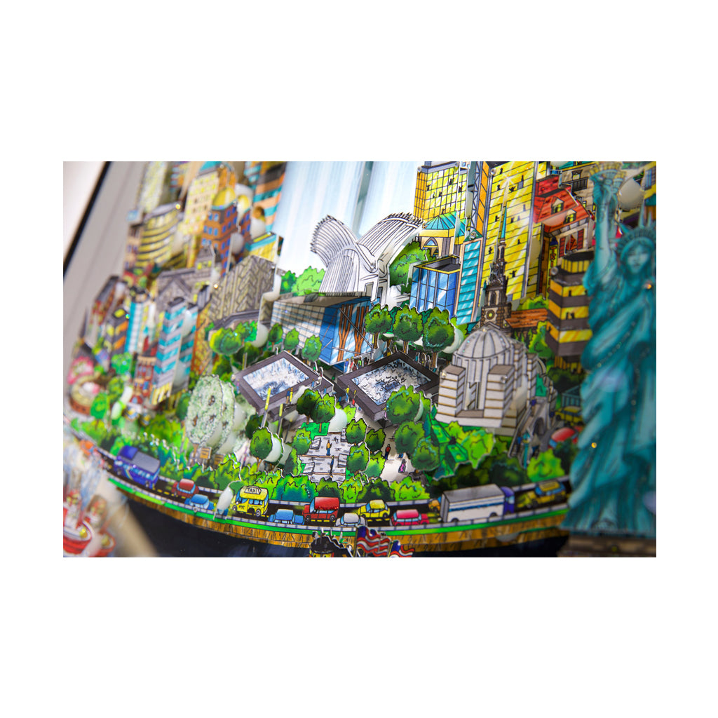 3D Limited Edition Mini Print - 9"x10" Black Frame in Color