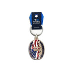 Twin Towers & Flag Keychain