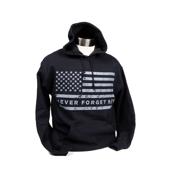 Never Forget Hooded Sweatshirt - Black