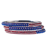 American Flag Crystal Bracelet