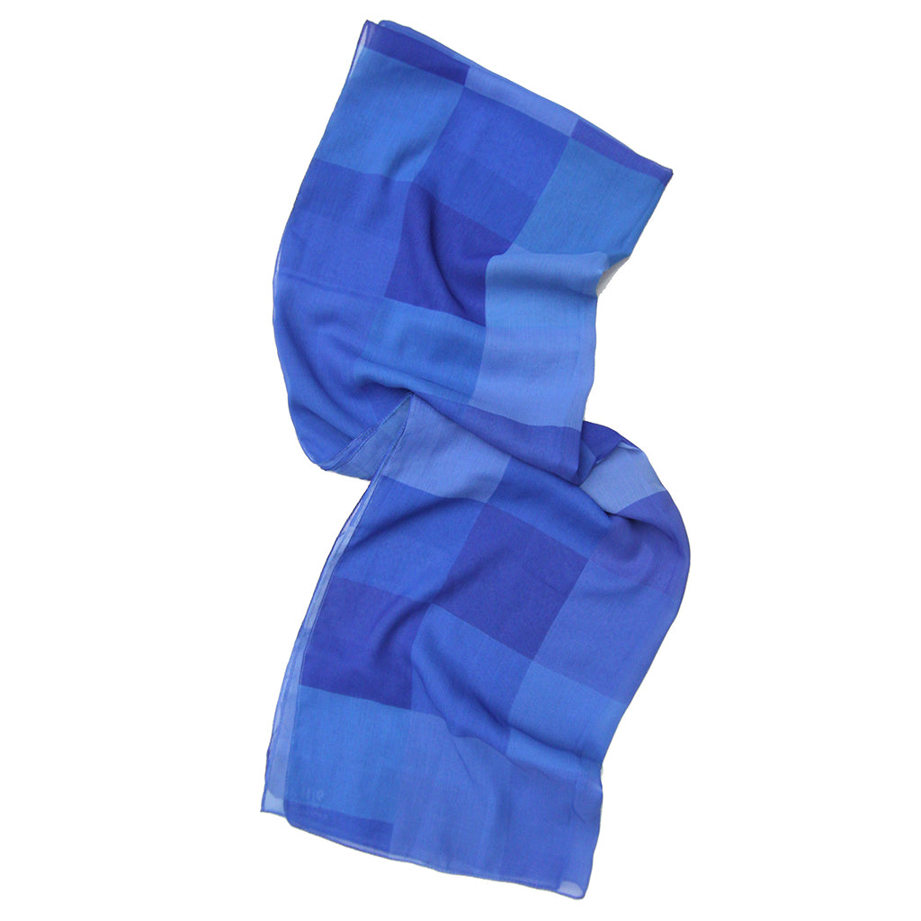 Blue Squares Scarf