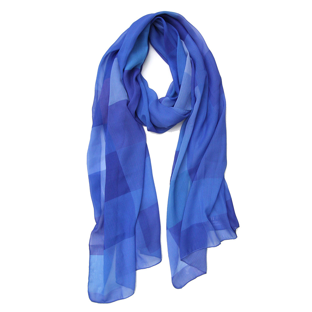 Blue Squares Scarf